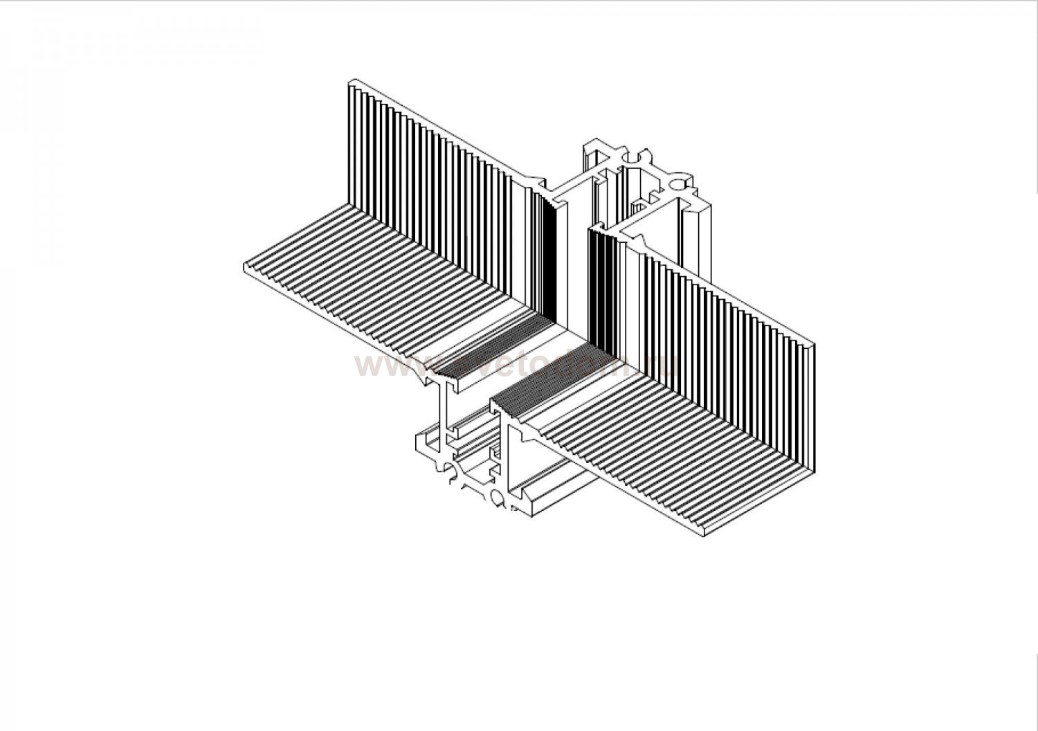 Соединитель L-образный встраиваемый Linea Lightstar 506257
