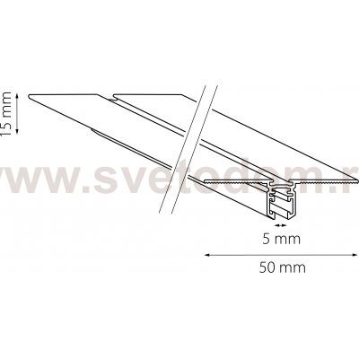 Трек встраиваемый однофазный LINEA 24V Linea Lightstar 506327