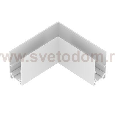509126 Соединитель горизонтальный угловой UNO для накладного трека 509016/509026 БЕЛЫЙ