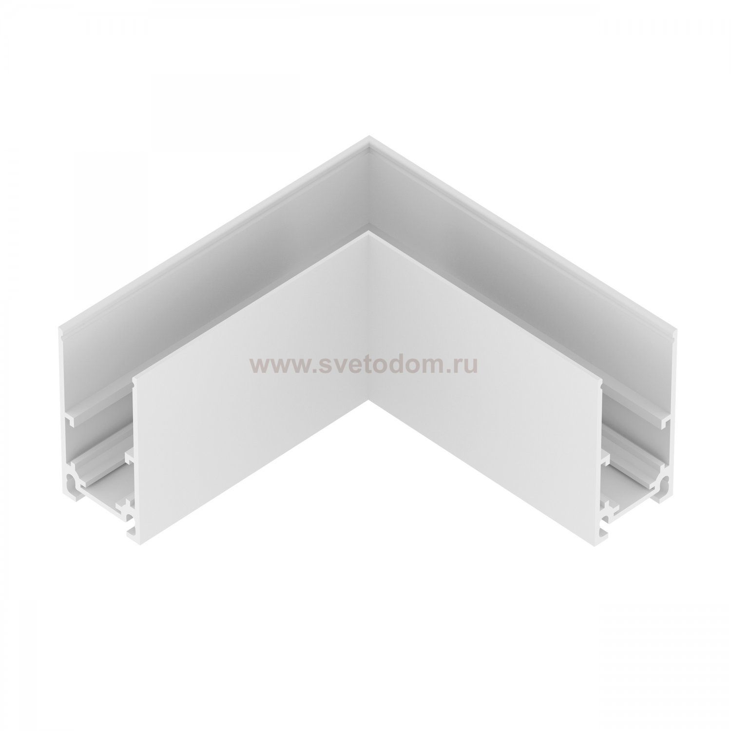 509126 Соединитель горизонтальный угловой UNO для накладного трека 509016/509026 БЕЛЫЙ