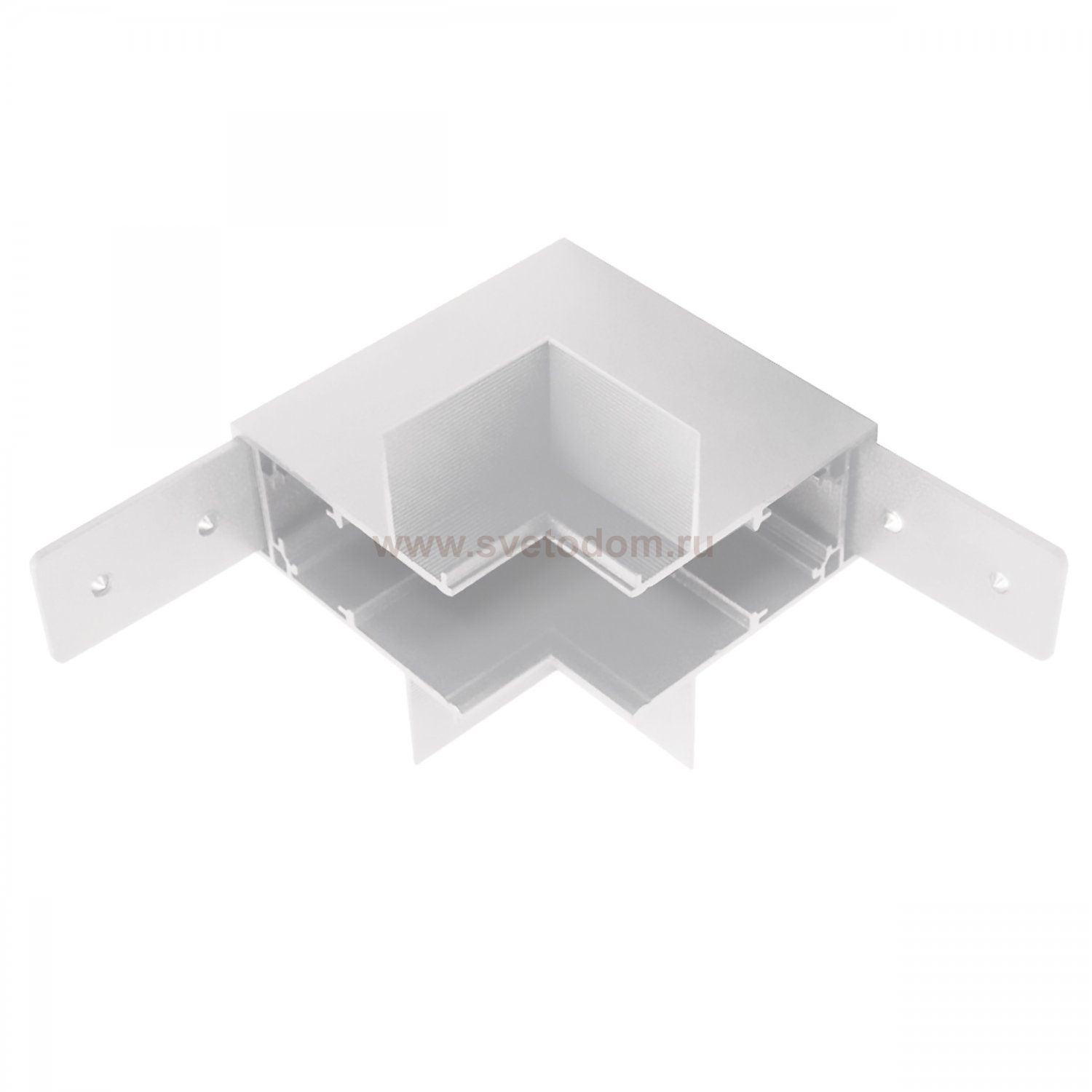 509256P Соединитель вертикальный L-образный встраиваемый UNO PRO к 509226(P)/509236P БЕЛЫЙ