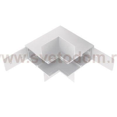 509256P Соединитель вертикальный L-образный встраиваемый UNO PRO к 509226(P)/509236P БЕЛЫЙ