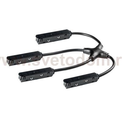 509294P4 Токопроводящий 4-контактный Х-образный соединитель UNO PRO к 509027(P)/509037P/509227(P)/509237P ЧЕРНЫЙ