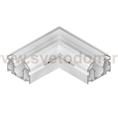 509406 Соединитель для трека UNO PRO под гарпун горизонтальный угловой БЕЛЫЙ