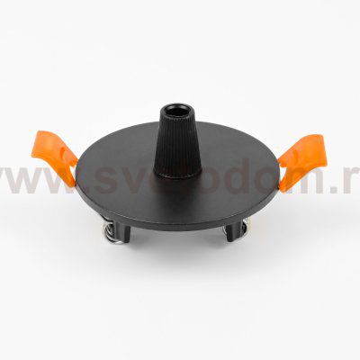 510007 Чаша потолочная встраиваемая (D60) д/подвода питания 510117 на 48В DUE HERMES ЧЕРНЫЙ