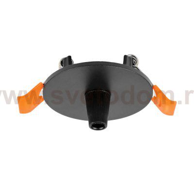 510007 Чаша потолочная встраиваемая (D60) д/подвода питания 510117 на 48В DUE HERMES ЧЕРНЫЙ