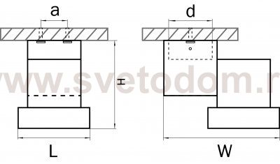 Светильник точечный накладной Lightstar 51027 Illumo X1