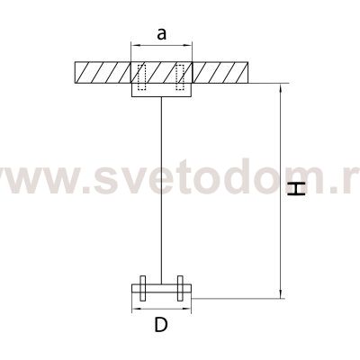 Подвесное крепление для светильников 2144Х6 Lightstar 590056 Rullo