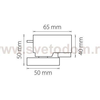 Трековое крепление с 1-фазным адаптером к 05101x/21444x Lightstar 592017 Asta