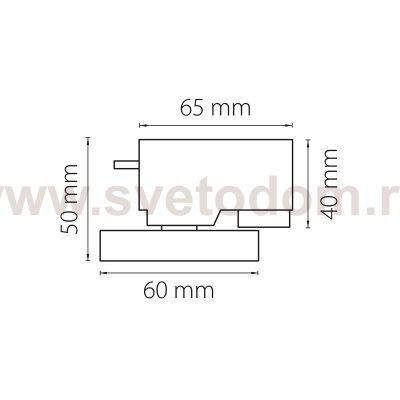 Трековое крепление с 1-фазным адаптером к 05104x Lightstar 592079 Asta