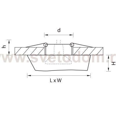 Светильник встраиваемый Lightstar 6430 Flutto