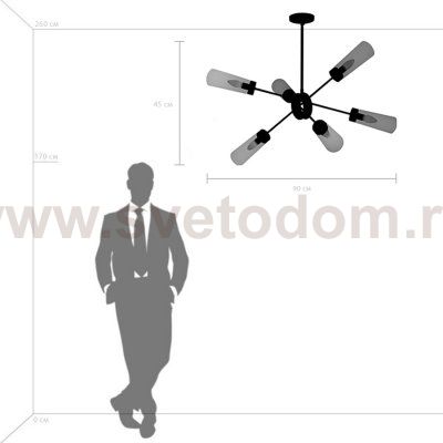 Люстра потолочная Crotone Lightstar 690063