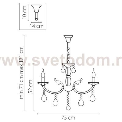 Люстра подвесная Lightstar 694084 Stregaro
