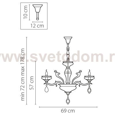 Люстра подвесная Lightstar 695062 Melagro