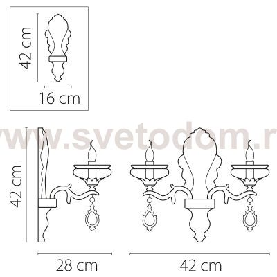 Светильник бра Lightstar 695622 Melagro