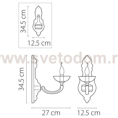 Светильник бра Lightstar 697612 Barcato