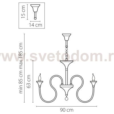 Люстра подвесная Lightstar 703084 Serpente