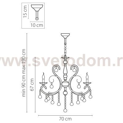Люстра подвесная Lightstar 708084 Elegante