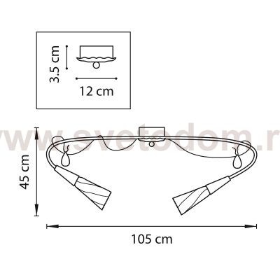 Люстра потолочная Lightstar 711120 Aereo