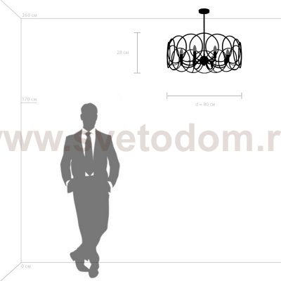 Люстра потолочная Regolo Lightstar Premium 713083
