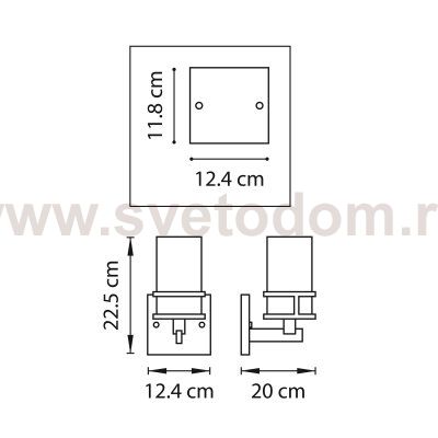 Светильник бра Lightstar 731617 Cero