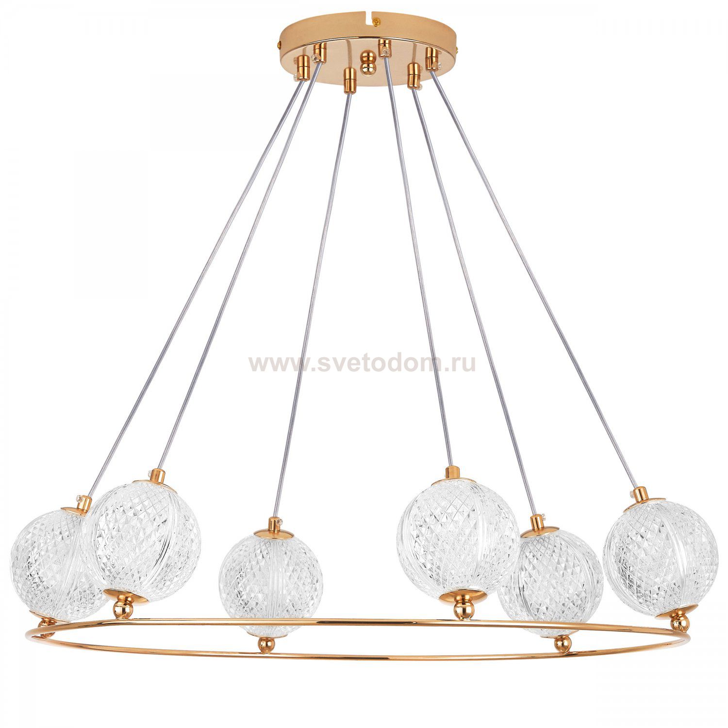 737063 Люстра ACRILE G9 6х6W(led) G9 ЗОЛОТО