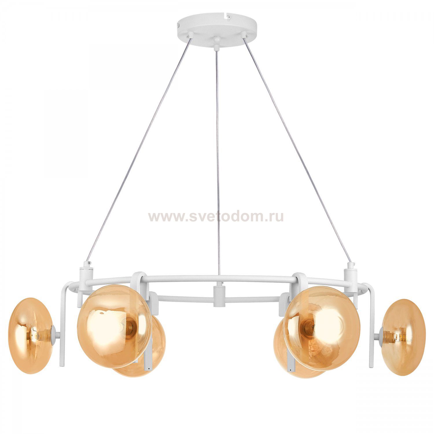 737166 Люстра GAMMA G9 6х6W(led) G9 БЕЛЫЙ/ЯНТАРЬ