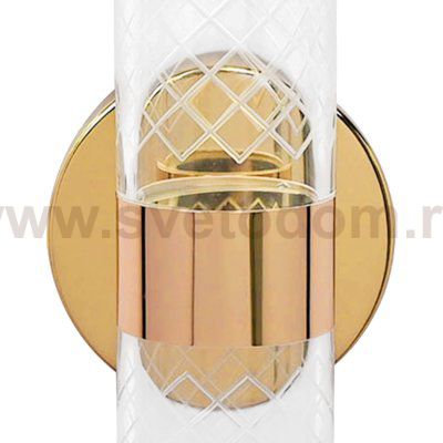 737652 Бра ACRILE 8W LED 520LM G ЗОЛОТО/ПРОЗРАЧНЫЙ 2700-4200-6400K