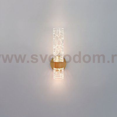 737662 Бра ACRILE 8W LED 560LM G ЗОЛОТО/ПРОЗРАЧНЫЙ 2700-4200-6400K