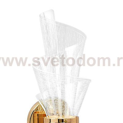 737672 Бра ACRILE 8W LED 1100LM G ЗОЛОТО/ПРОЗРАЧНЫЙ 2700-4200-6400K