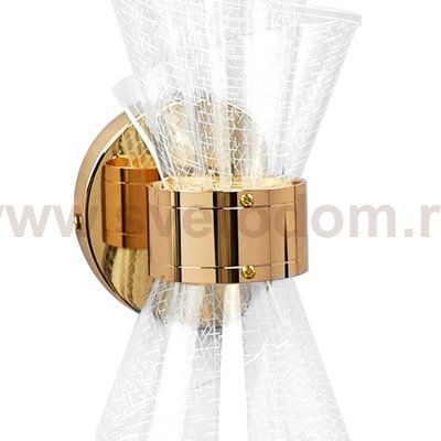 737672 Бра ACRILE 8W LED 1100LM G ЗОЛОТО/ПРОЗРАЧНЫЙ 2700-4200-6400K