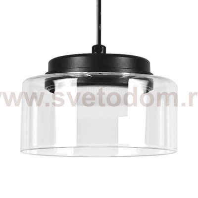 740117 Подвес FICO II 1х12W GX53 ЧЕРНЫЙ/ПРОЗРАЧНЫЙ