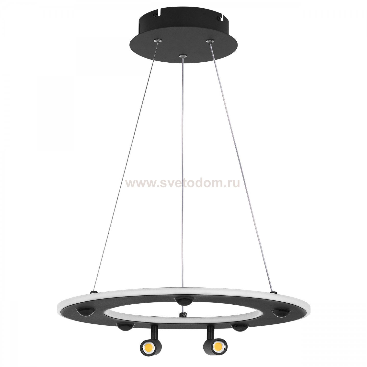 740447 Люстра DIVE LED 60W 3200LM G ЧЕРНЫЙ 3000/4000/6000K