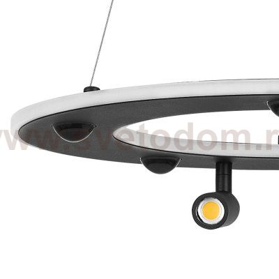 740447 Люстра DIVE LED 60W 3200LM G ЧЕРНЫЙ 3000/4000/6000K