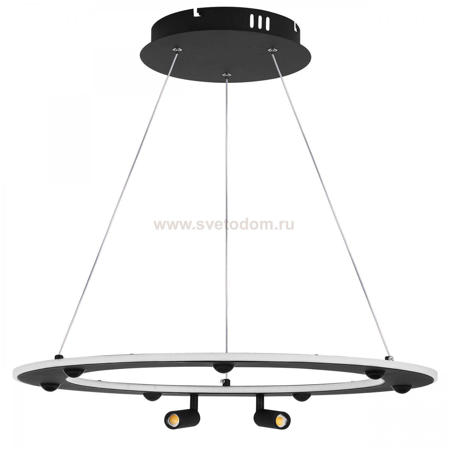 740467 Люстра DIVE LED 90W 4900LM G ЧЕРНЫЙ 3000/4000/6000K