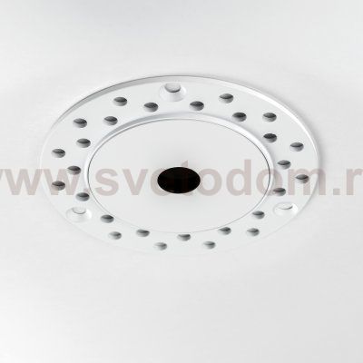 074106-02 Рамка скрытого монтажа плоская д/светильников 0741х6 (D65) SPIRA БЕЛЫЙ