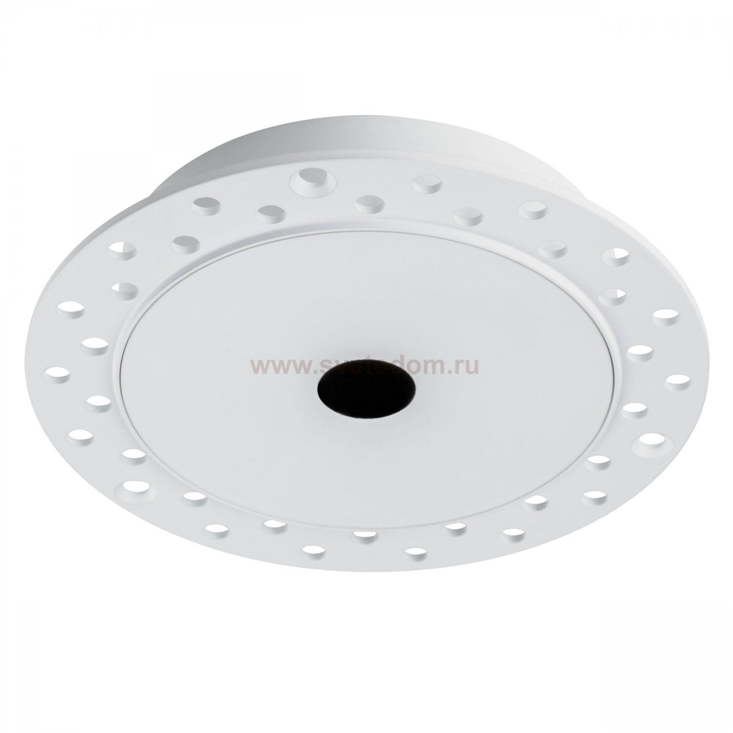 074206-02 Рамка скрытого монтажа плоская д/светильников 0742х6 (D85) SPIRA БЕЛЫЙ