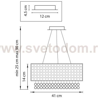 Люстра подвесная золотая мозаика Lightstar 743162 Bezazz