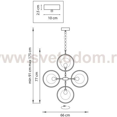Люстра подвесная Lightstar 745057 Alfa