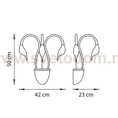 Светильник бра Lightstar 751634 Cigno Collo