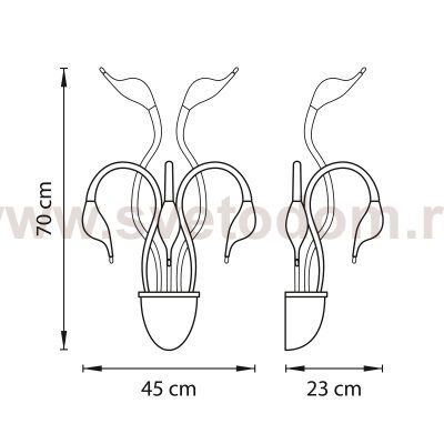 Светильник бра Lightstar 751656 Cigno Collo