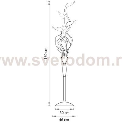 Торшер Lightstar 751767 Cigno Collo