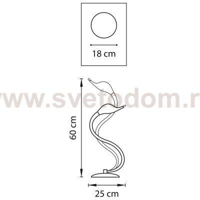 Настольная лампа Lightstar 751927 Cigno Collo