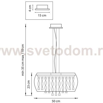 Люстра подвесная Lightstar 752084 Acquario