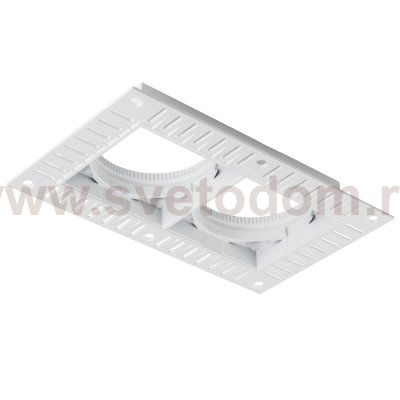 075226-01 Рамка скрытого монтажа квадратная 2x STELLA к 075xxх БЕЛЫЙ МАТОВЫЙ