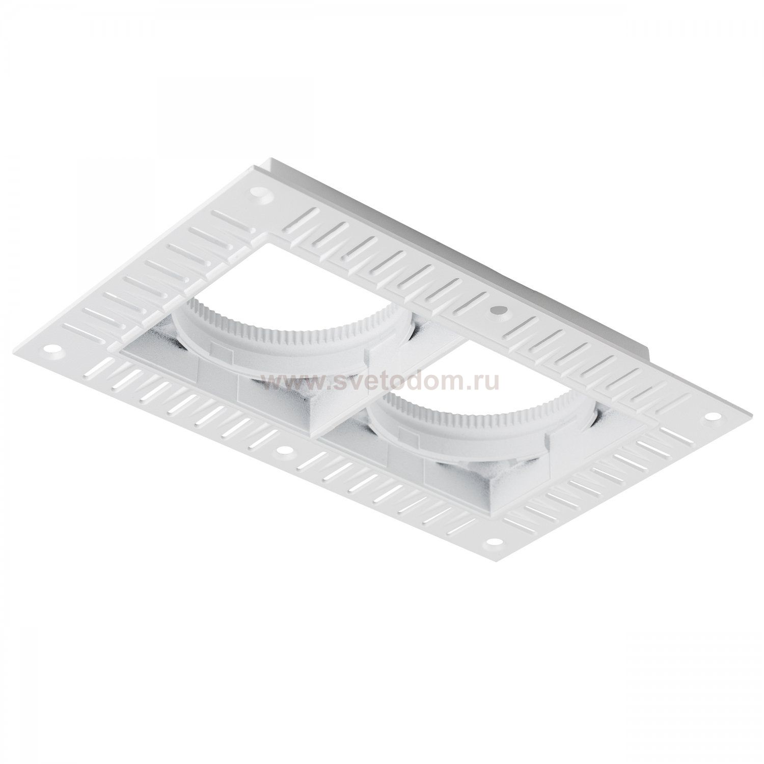 075226-01 Рамка скрытого монтажа квадратная 2x STELLA к 075xxх БЕЛЫЙ МАТОВЫЙ