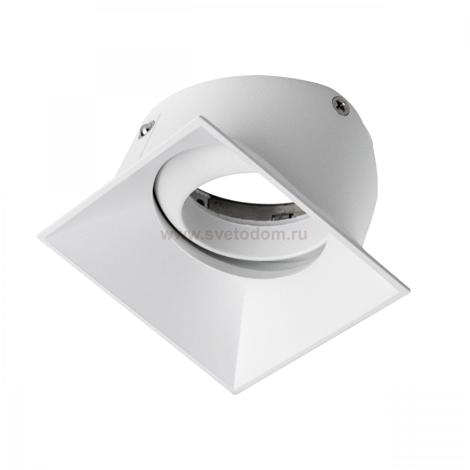 075246 Вставка квадратная поворотная STELLA BASE к 07505x/07507x с углом наклона 30G и вращением на 360G БЕЛЫЙ МАТОВЫЙ