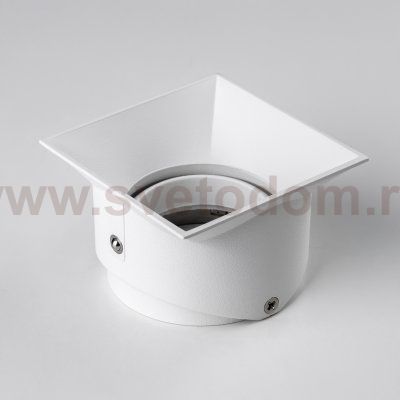 075246 Вставка квадратная поворотная STELLA BASE к 07505x/07507x с углом наклона 30G и вращением на 360G БЕЛЫЙ МАТОВЫЙ