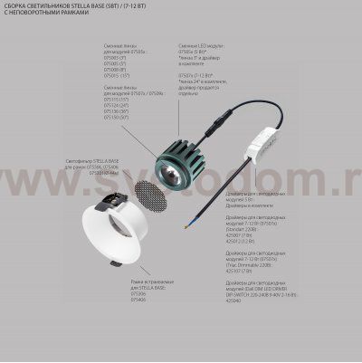 Насадка круглая к 075xxx Stella Lightstar 075406