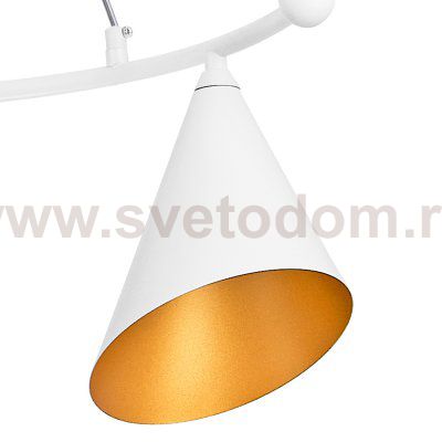 757046 Люстра CONE GW 4х6W(led) G9 БЕЛЫЙ/ЗОЛОТО